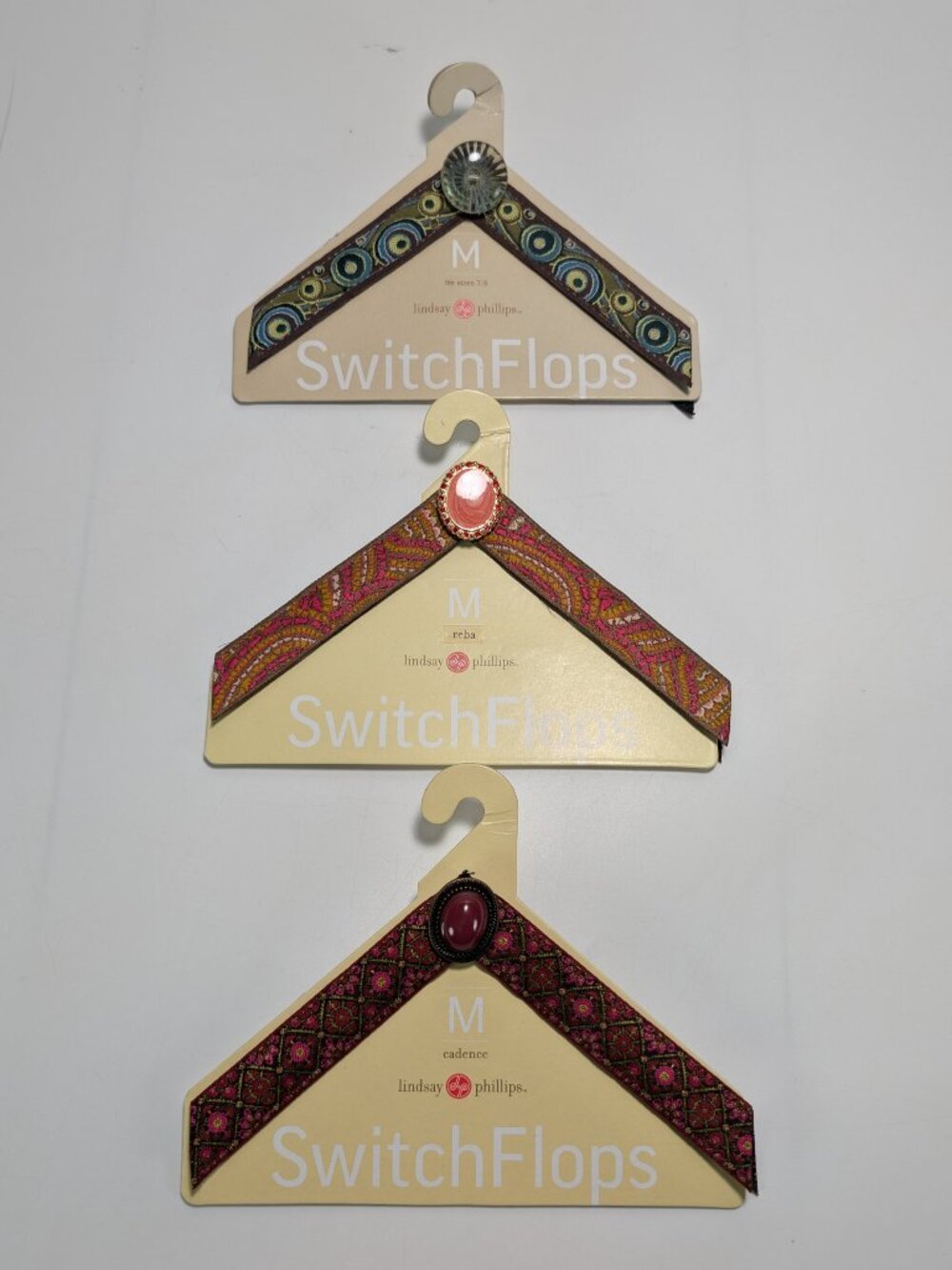 Lindsay Phillips Switchflops Interchangeable Straps NWT - Lot of 3